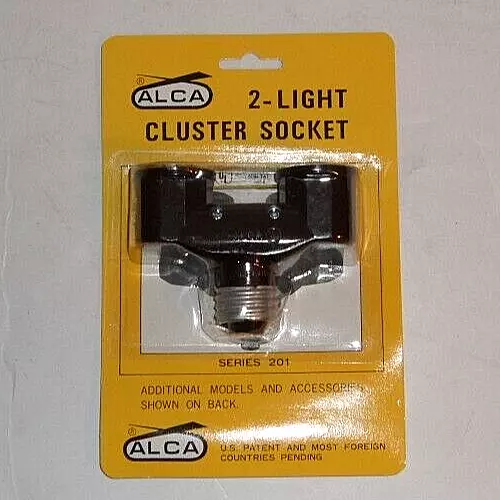 ALCA Double Lamp Light 2-Light Cluster Socket Adapter