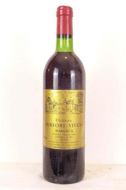 margaux château durfort-vivens grand cru classé rouge 1979 - bordeaux