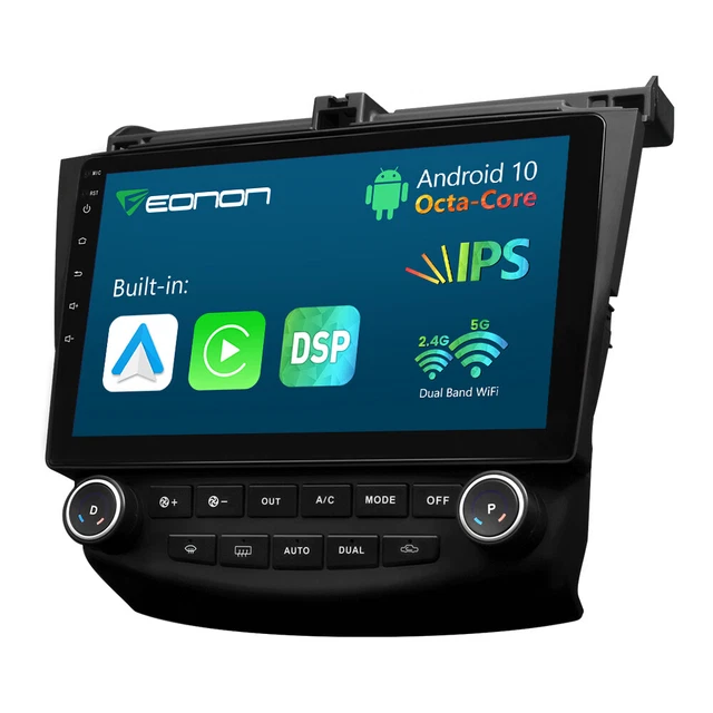 For 2005 Honda Accord Ex Radio 10.1" Android 10 8-Core 3+32GB Car Stereo CarPlay