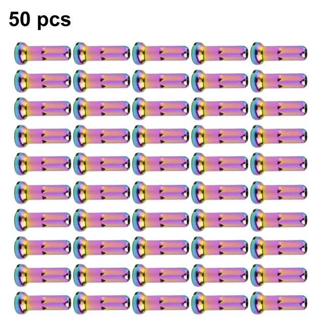 Jeu De 36 Rayons Et 36 Tétons Vélo - Longueur 225mm - Acier Noir 13G - Universel
