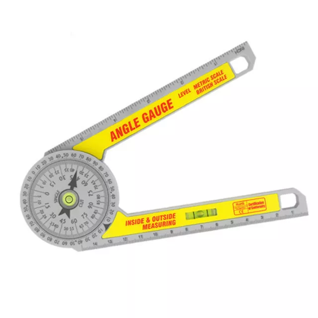 Miter Saw Protractor Rustproof Angle Finder Meter Scale Angle Ruler Measure Tool