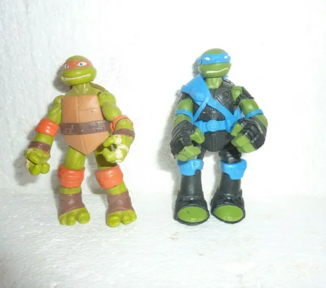 2013 TMNT Teenage Mutant Ninja Turtles 4" Action Figures Lot of 2