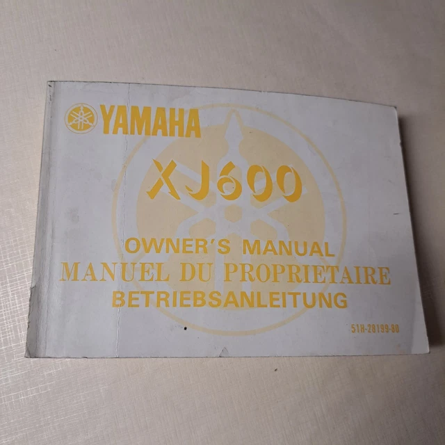 Owner's Manual Yamaha XJ600 XJ 600 libretto uso e manutenzione originale