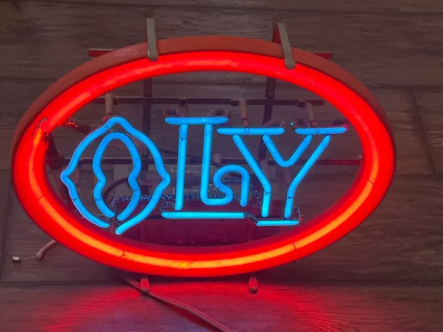Vintage 1980's Olympia OLY Neon Bar Light Sign PICK UP ONLY