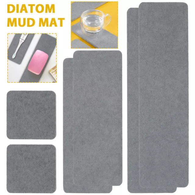 6 Pcs Diatomite Coasters 3 Sizes Ultra Water Absorbent Diatomite Cup Pad⇪⇪