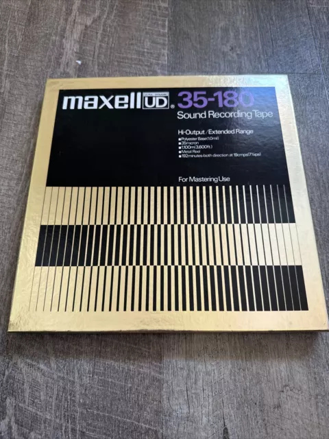 Maxell UD 35-180 Position 10.5" X 1/4" Metal Reel Tape NEW OPEN BOX