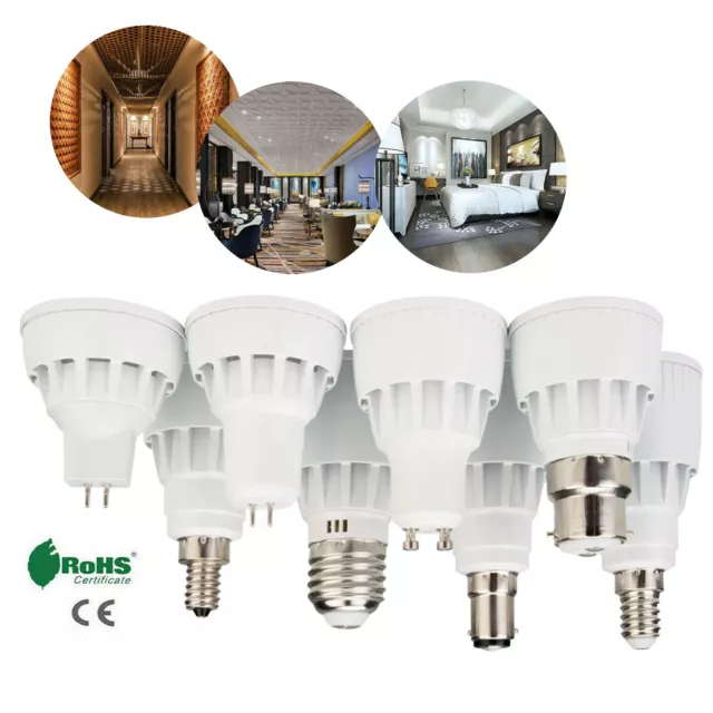 LED COB Spotlight Bulbs Dimmable GU10 MR16  E27 E14 7W 9W 12W Bright Lamps 220V
