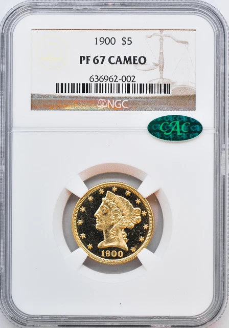 1900 Liberty $5 Ngc Pr 67 Cam