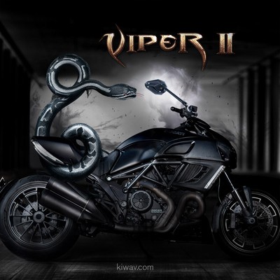 rétroviseurs ViperII noir universel adjustable pr Yamaha VMX1200 BT1100 Bulldog 