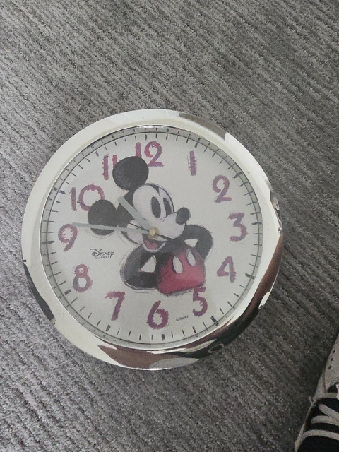VINTAGE WALT DISNEY Mickey Mouse Wall Clock Quartz $9.00 - PicClick