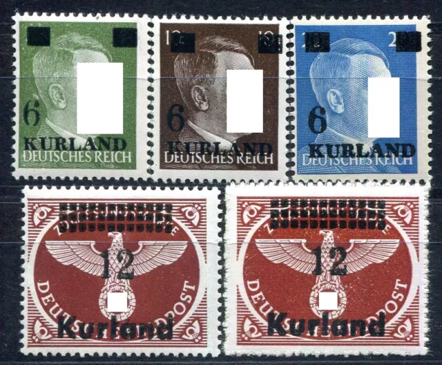 BESETZUNG II WK KURLAND 1945 1-4A,B ** POSTFRISCH TADELLOS SATZ gepr BPP(F6751