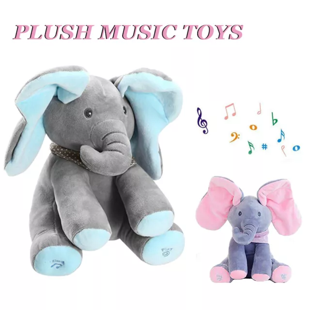 TALKING SINGING ELEPHANT Soft Plush Animal Children Stuffed Toy