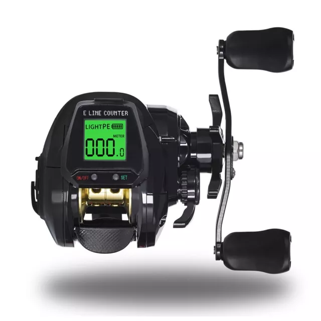 7 2 1 Gear Ratio Depth Positioning Fishing Baitcasting Reel with Bite Alarm