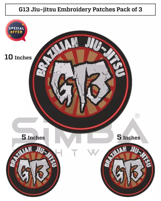 Roberto Godoi Bjj Embroidery Patches BJJ Martial Arts Patches G13 Bjj Gi Patches