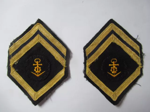 1990s German Navy sleeve shoulder rank function insignia patches badges various