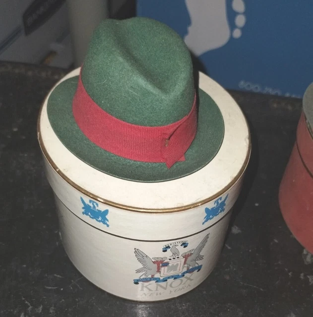 VINTAGE KNOX SALESMAN Sample Hatbox w/hat New York 42.00 PicClick