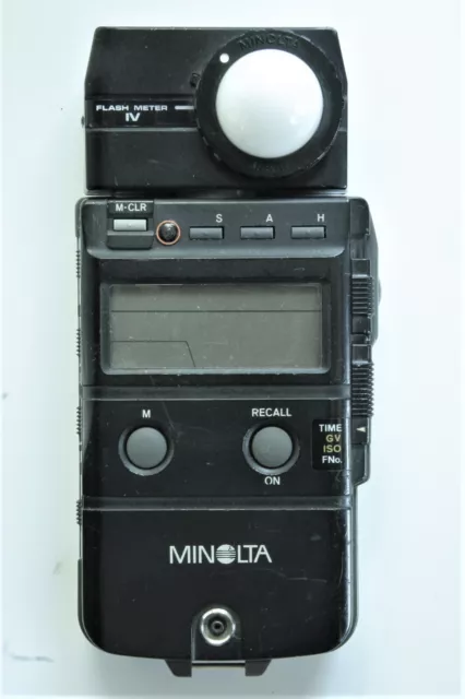 Minolta Flashmeter IV Belichtungsmesser Fotostudio Blitzsteuerung