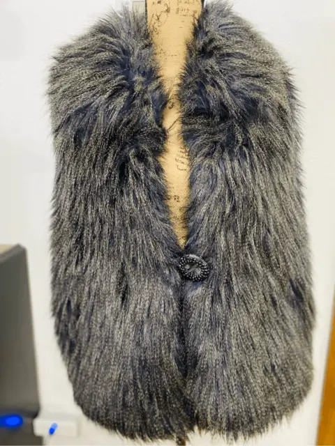 Stunning faux frenzi by Dena Fur Vest Size Medium