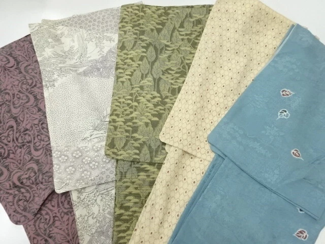 39801# Japanese Kimono / Antique Kimono / Set Of 5