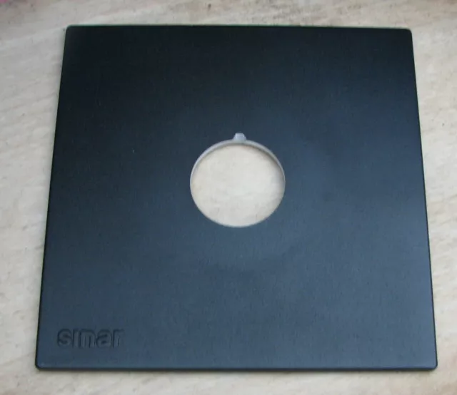 genuine Sinar F & P  lens board panel with copal 0 compur 34.9mm hole