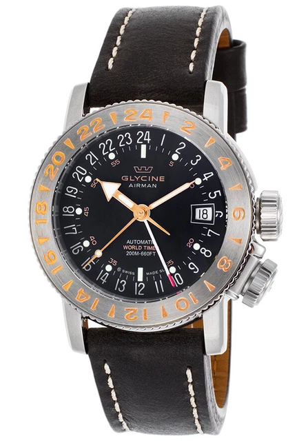 Glycine airman on sale gmt 18