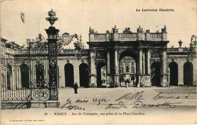 CPA Nancy-Arc de Triomphe vue prise de la Place Carriére (186970)