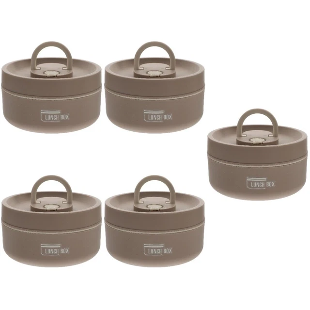 5x Scatola Bento Donna Acciaio Inox Bambini per Decorare Amici Deposito