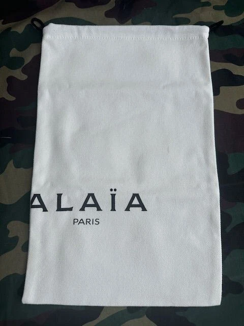 Housse De Protection (dustbag) ALAÏA PARIS - Coton Blanc, 34 X 22 Cm - Neuf Sans étiquette