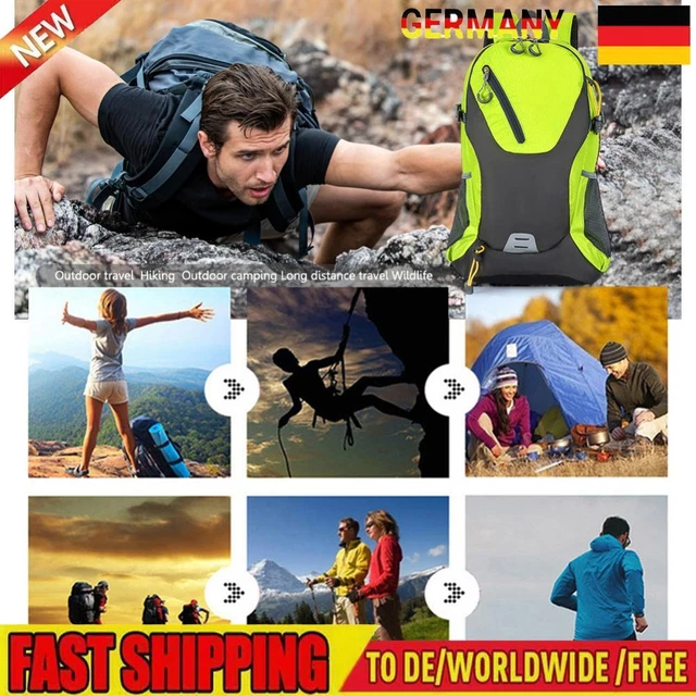 Cymwer 40L Reiserucksack Gro?volumiger Polyester-Radrucksack mit reflektierendem