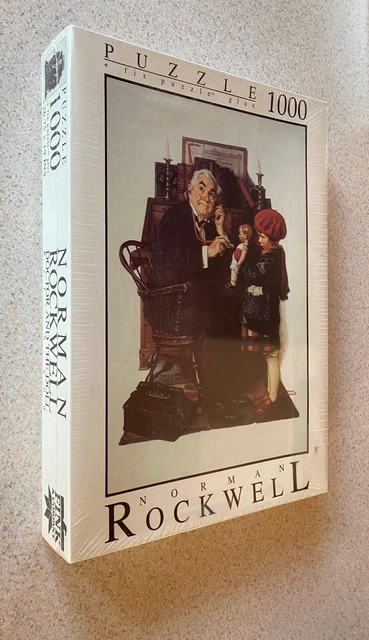 Norman Rockwell DOCTOR AND THE DOLL (Fink) -- 1000 Piece Jigsaw Puzzle -- SEALED Norman Rockwell DOCTOR AND THE DOLL (Fink) -- 1000 Piece Jigsaw Puzzle -- SEALED