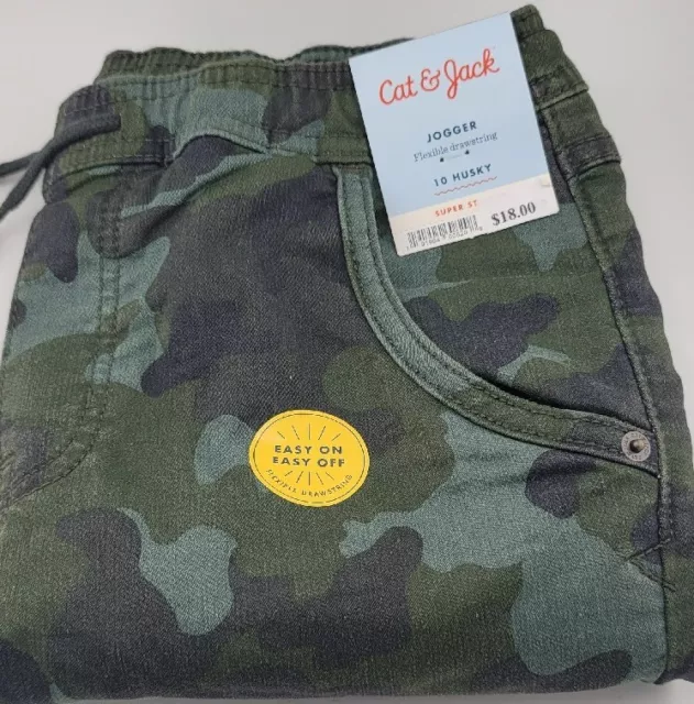 Cat & Jack Camo Joggers 10 Husky