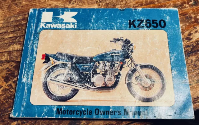 Kawasaki Z650 B2A Owners Handbook Owners Manual 1977