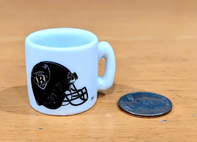 VINTAGE NFL BALT. RAVENS Mini Football Coffee Mug Gumball Vending Machine Toy!