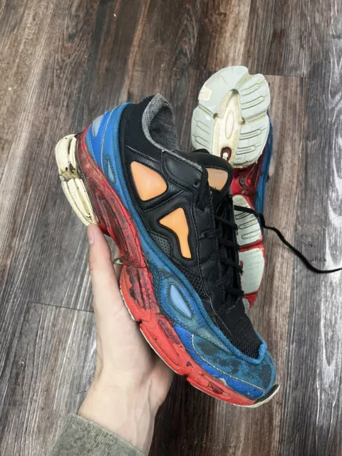 Size 10- adidas Ozweego 2 x Raf Simons Blue/Red no box WORN