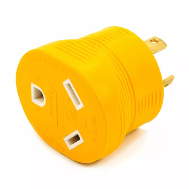 Camco Résistant Powergrip 30 Ampère 3 Broche Générateur Adaptateur pour Rvs Et