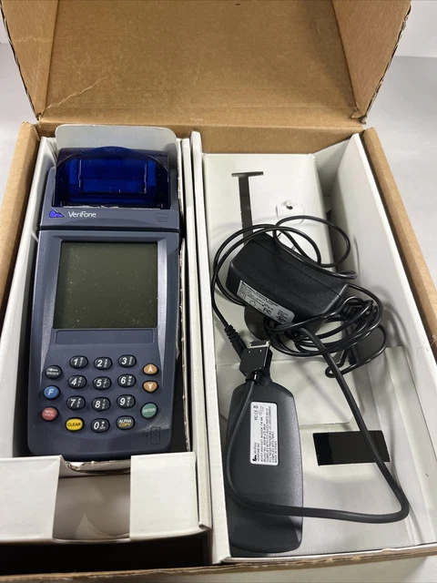 Verifone Nurit 8000/8010/8020 Wireless Credit Card Terminal Complete Set Up Mint