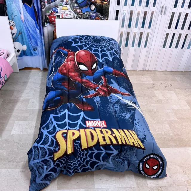 Spiderman Trapunta Piumone Imbottito 170x260 cm Letto singolo Originale Ragazzi