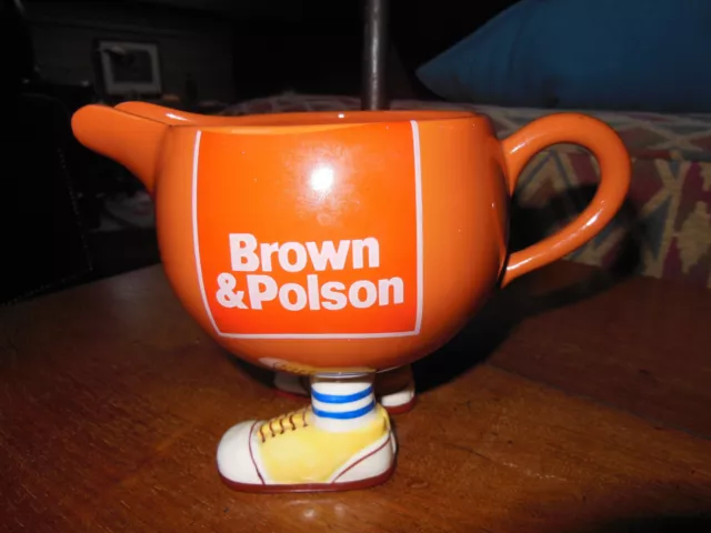 Vintage Carlton Ware Walking Ware Brown & Polson Gravy Or Custard Jug Vg