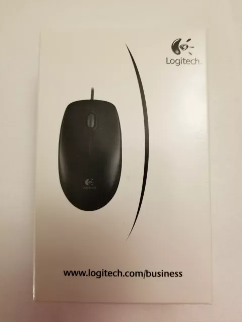 Logitech B100 Corded Mouse – Wired USB Mouse for Computers and laptops