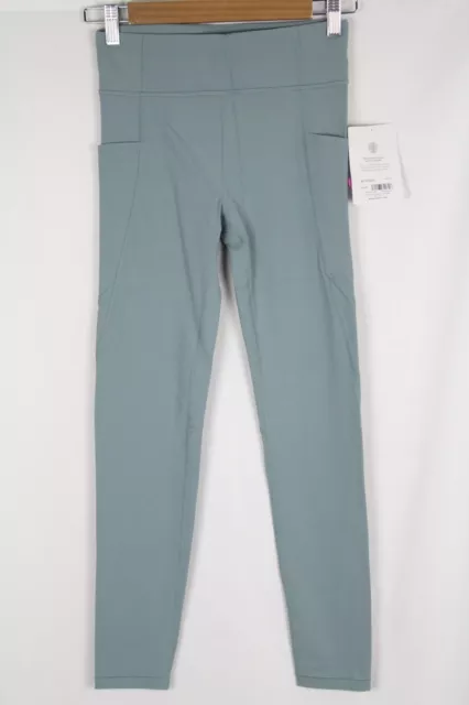 Athleta Girl High Rise Stash Your Treasures Tight Minimalistic Grey 983108