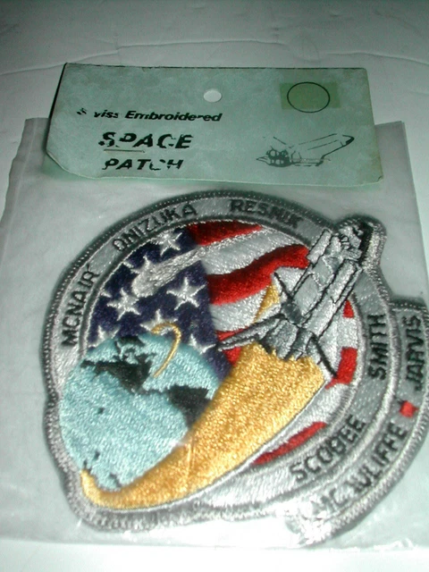 NASA Space Shuttle 25th Mission CHALLENGER Flight STS-51-L 1986 McNair Patch NIP