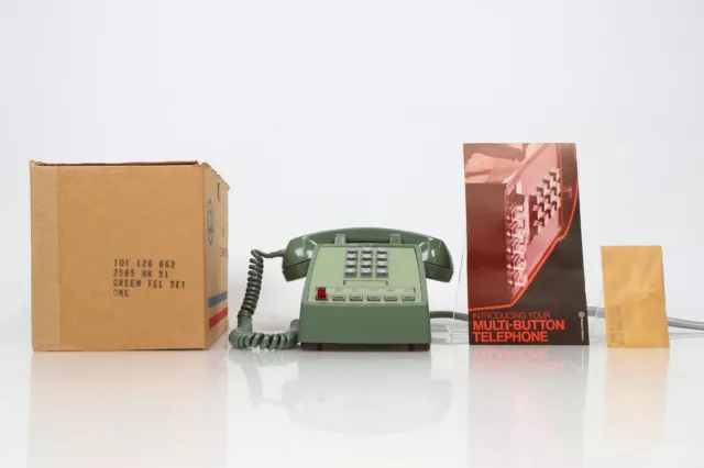 Western Electric 2565 HK Green Telephone Set - Bell Systems