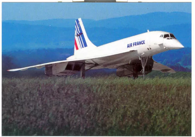 AIR FRANCE CONCORDE - Aviation Postcard Airlines-TAX-012