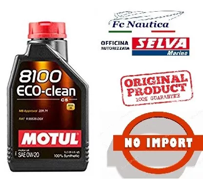 1 Lt Motul Olio 8100 Eco Clean 5W-30 Lubrificante Motore Euro 4 Euro 5 Moto Auto