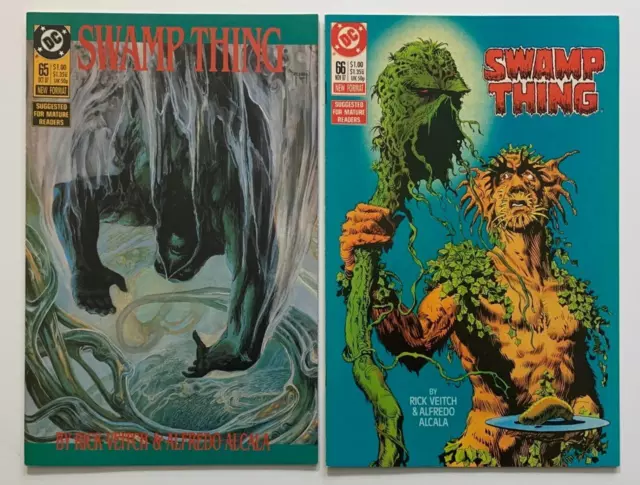 Swamp Thing #65 & #66 (DC 1987) 2 x FN/VF Zustandsprobleme.