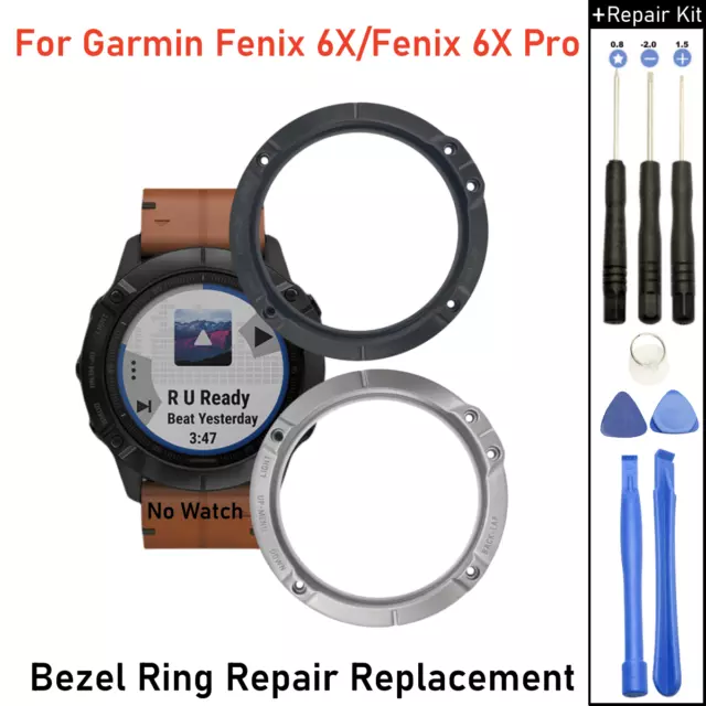 Für Garmin Fenix 6X Pro/6X Watch Lünette Ring Abdeckung Gehäuse Rahmen Ersatz