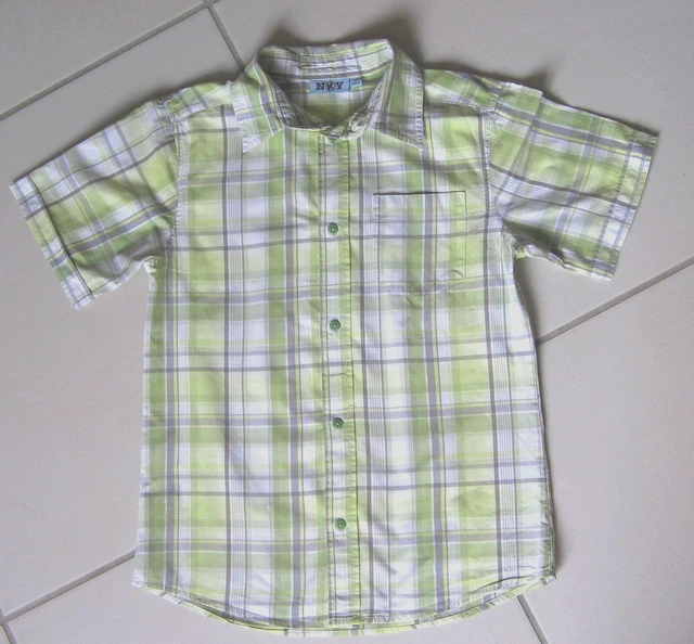Ensemble Zara Orchestra 8 Ans Garçon - Chemise Carreaux & Pantalon Bordeaux, Très Bon état