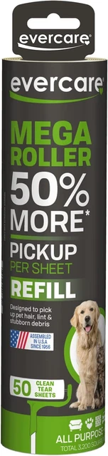 Pet Mega Extreme Stick 50 Sheet Surface Roller Green - 617136
