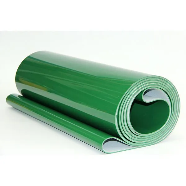 Nastro trasportatore verde in PVC larghezza 370 mm, lunghezza 30 piedi,...