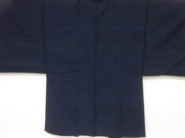 6789494: Japanese Kimono / Antique Mens Haori / Hand Woven Tsumugi
